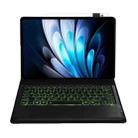 For vivo Pad5 Pro / 3 Pro Bluetooth Keyboard Detachable Leather Tablet Case with Touchpad Backlight(Black) - 3