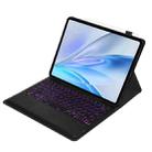 For vivo Pad SE 12.3 Bluetooth Keyboard Detachable Leather Tablet Case with Touchpad Backlight(Black) - 2