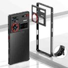 For ZTE nubia Z60 Ultra Metal Frame Heat Dissipation Phone Case with Camera Guard Ring(Black) - 1