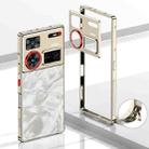 For ZTE nubia Z60 Ultra Metal Frame Heat Dissipation Phone Case with Camera Guard Ring(Gold) - 1