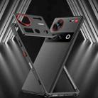 For ZTE nubia Z60 Ultra Metal Frame Heat Dissipation Phone Case with Camera Guard Ring(Blue) - 3
