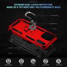 For iPhone 17 Air Shockproof TPU Hybrid PC Phone Case with Holder(Red) - 2