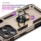 For iPhone 17 Air Shockproof TPU Hybrid PC Phone Case with Holder(Gold) - 3