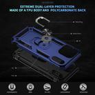 For iPhone 17 Air Shockproof TPU Hybrid PC Phone Case with Holder(Blue) - 2