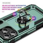 For iPhone 17 Air Shockproof TPU Hybrid PC Phone Case with Holder(Dark Green) - 3