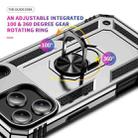 For iPhone 17 Air Shockproof TPU Hybrid PC Phone Case with Holder(Silver) - 3