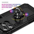For iPhone 17 Pro Shockproof TPU Hybrid PC Phone Case with Holder(Black) - 3