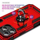 For iPhone 17 Pro Shockproof TPU Hybrid PC Phone Case with Holder(Red) - 3