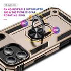 For iPhone 17 Pro Shockproof TPU Hybrid PC Phone Case with Holder(Gold) - 3