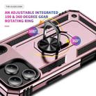 For iPhone 17 Pro Shockproof TPU Hybrid PC Phone Case with Holder(Rose Gold) - 3