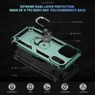 For iPhone 17 Pro Shockproof TPU Hybrid PC Phone Case with Holder(Dark Green) - 2