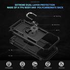 For iPhone 17 Pro Max Shockproof TPU Hybrid PC Phone Case with Holder(Black) - 2