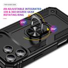 For iPhone 17 Pro Max Shockproof TPU Hybrid PC Phone Case with Holder(Black) - 3