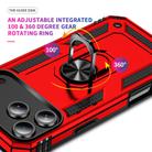 For iPhone 17 Pro Max Shockproof TPU Hybrid PC Phone Case with Holder(Red) - 3