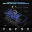 For iPhone 17 Pro Max Shockproof TPU Hybrid PC Phone Case with Holder(Blue) - 2