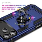 For iPhone 17 Pro Max Shockproof TPU Hybrid PC Phone Case with Holder(Blue) - 3
