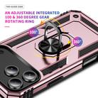 For iPhone 17 Pro Max Shockproof TPU Hybrid PC Phone Case with Holder(Rose Gold) - 3