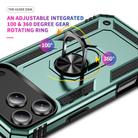 For iPhone 17 Pro Max Shockproof TPU Hybrid PC Phone Case with Holder(Dark Green) - 3