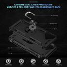 For iPhone 17 Shockproof TPU Hybrid PC Phone Case with Holder(Black) - 2