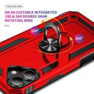 For iPhone 17 Shockproof TPU Hybrid PC Phone Case with Holder(Red) - 3