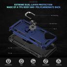 For iPhone 17 Shockproof TPU Hybrid PC Phone Case with Holder(Blue) - 2