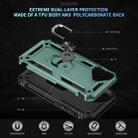 For iPhone 17 Shockproof TPU Hybrid PC Phone Case with Holder(Dark Green) - 2