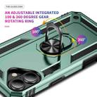 For iPhone 17 Shockproof TPU Hybrid PC Phone Case with Holder(Dark Green) - 3