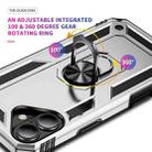For iPhone 17 Shockproof TPU Hybrid PC Phone Case with Holder(Silver) - 3
