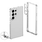 For Samsung Galaxy S24 Ultra 5G Metal Frame Heat Dissipation Phone Case with Camera Guard Ring(Silver) - 1