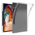 For Samsung Galaxy Tab S8+ / S7+ / S7 FE Highly Transparent TPU Full Thicken Corners Shockproof Protective Case with Pen Slot(Transparent) - 1