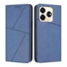 For ZTE Axon 60 Strong Magnetic Frosted Flip Leather Phone Case(Royal Blue) - 1