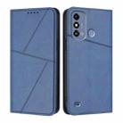 For ZTE Blade A53 Strong Magnetic Frosted Flip Leather Phone Case(Royal Blue) - 1