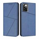 For ZTE Blade A72 5G Strong Magnetic Frosted Flip Leather Phone Case(Royal Blue) - 1