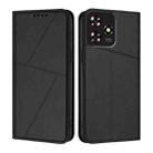 For ZTE Blade A73 4G / Axon 50 Lite Strong Magnetic Frosted Flip Leather Phone Case(Black) - 1