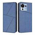 For ZTE Blade V50 Vita Strong Magnetic Frosted Flip Leather Phone Case(Royal Blue) - 1