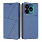 For ZTE Blade V60 Vita / Axon 60 Lite Strong Magnetic Frosted Flip Leather Phone Case(Royal Blue) - 1