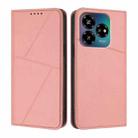 For ZTE Blade V60 Vita / Axon 60 Lite Strong Magnetic Frosted Flip Leather Phone Case(Pink) - 1