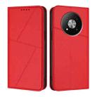 For ZTE Fresh 50 Strong Magnetic Frosted Flip Leather Phone Case(Red) - 1