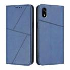 For ZTE Kantan Sumaho 4 A402ZT Strong Magnetic Frosted Flip Leather Phone Case(Royal Blue) - 1