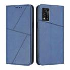 For ZTE Libero 5G II Strong Magnetic Frosted Flip Leather Phone Case(Royal Blue) - 1