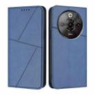For ZTE Nubia Focus Pro Strong Magnetic Frosted Flip Leather Phone Case(Royal Blue) - 1