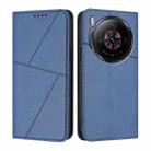 For ZTE nubia Z60S Pro Strong Magnetic Frosted Flip Leather Phone Case(Royal Blue) - 1
