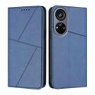 For ZTE Voyage 40 Strong Magnetic Frosted Flip Leather Phone Case(Royal Blue) - 1