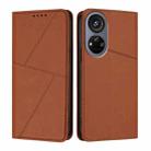 For ZTE Voyage 40 Strong Magnetic Frosted Flip Leather Phone Case(Coffee Color) - 1