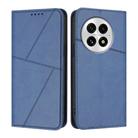 For OnePlus 13 Strong Magnetic Frosted Flip Leather Phone Case(Royal Blue) - 1