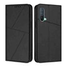 For OnePlus Nord CE 5G Strong Magnetic Frosted Flip Leather Phone Case(Black) - 1