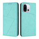 For OnePlus 13T Strong Magnetic Frosted Flip Leather Phone Case(Light Blue) - 1