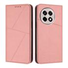 For OnePlus Ace 5 Strong Magnetic Frosted Flip Leather Phone Case(Pink) - 1