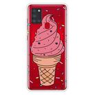 For Samsung Galaxy A21s Shockproof Painted Transparent TPU Protective Case(Ice Cream) - 1