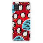 For Samsung Galaxy A21s Shockproof Painted Transparent TPU Protective Case(Penguin) - 1